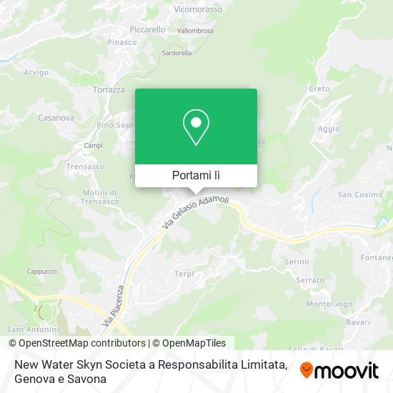 Mappa New Water Skyn Societa a Responsabilita Limitata