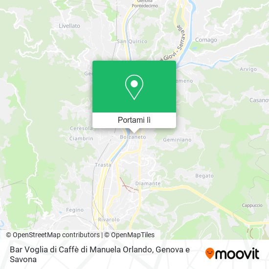 Mappa Bar Voglia di Caffè di Manuela Orlando