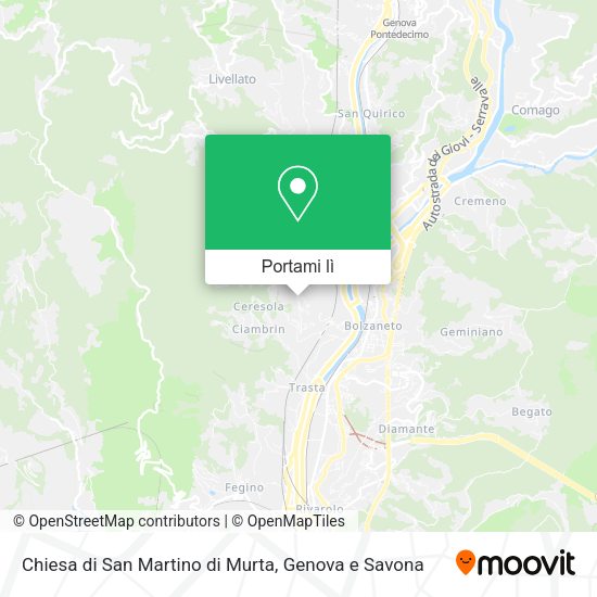 Mappa Chiesa di San Martino di Murta