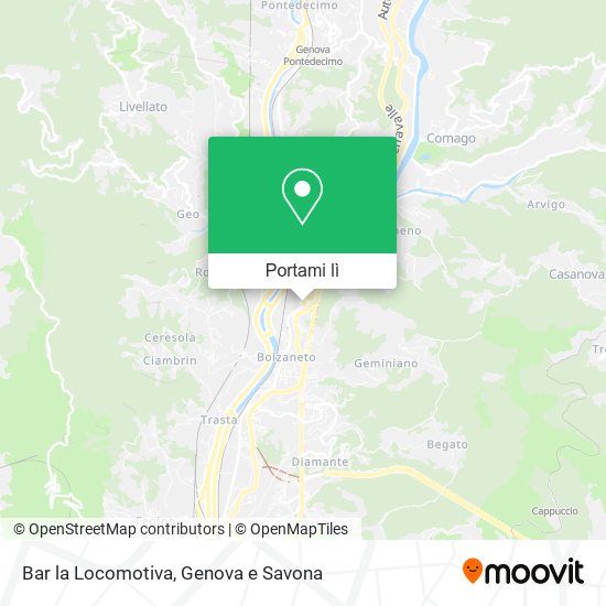 Mappa Bar la Locomotiva