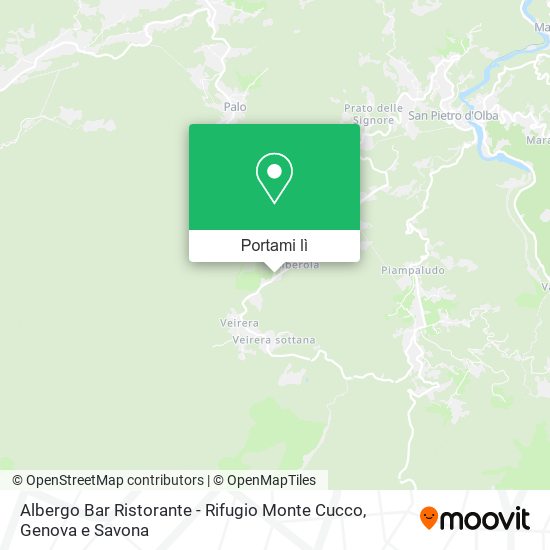 Mappa Albergo Bar Ristorante - Rifugio Monte Cucco