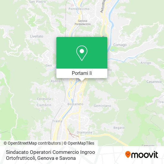 Mappa Sindacato Operatori Commercio Ingroo Ortofrutticoli