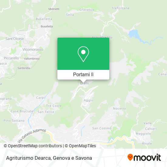 Mappa Agriturismo Dearca