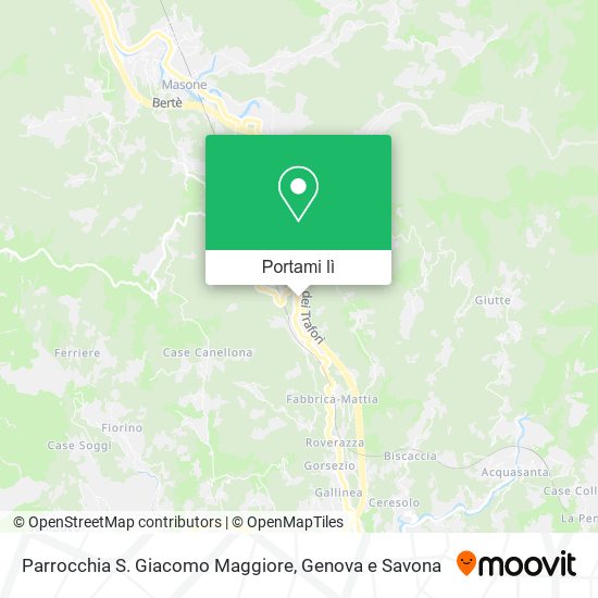 Mappa Parrocchia S. Giacomo Maggiore