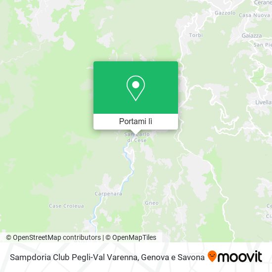 Mappa Sampdoria Club Pegli-Val Varenna