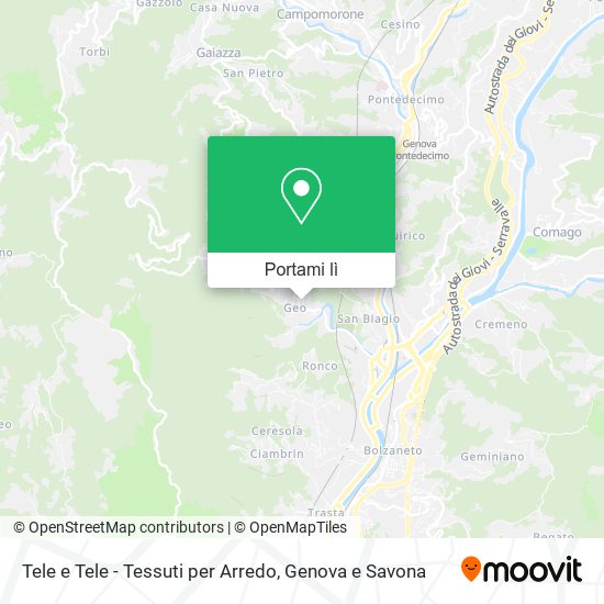 Mappa Tele e Tele - Tessuti per Arredo