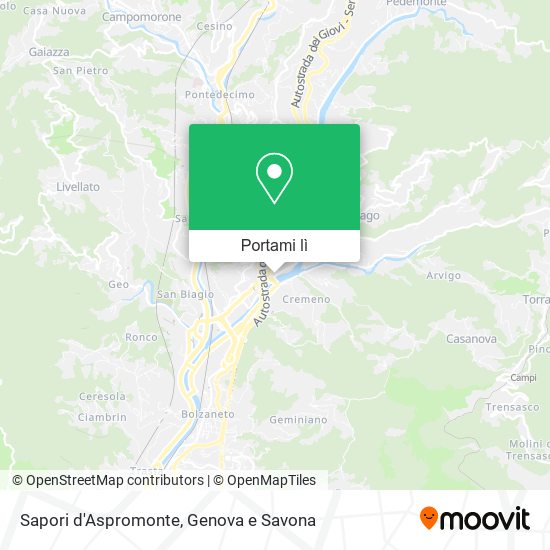 Mappa Sapori d'Aspromonte