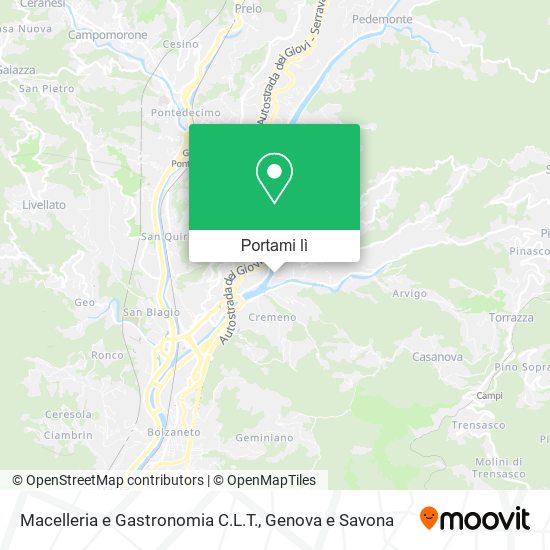 Mappa Macelleria e Gastronomia C.L.T.