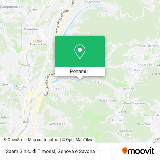 Mappa Saem S.n.c. di Timossi