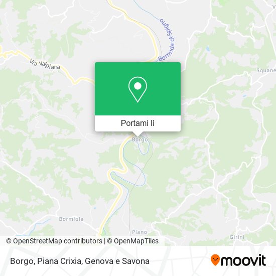 Mappa Borgo, Piana Crixia