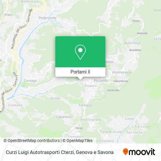 Mappa Curzi Luigi Autotrasporti Cterzi