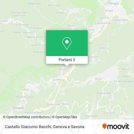 Mappa Castello Giacomo Becchi
