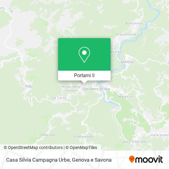 Mappa Casa Silvia Campagna Urbe