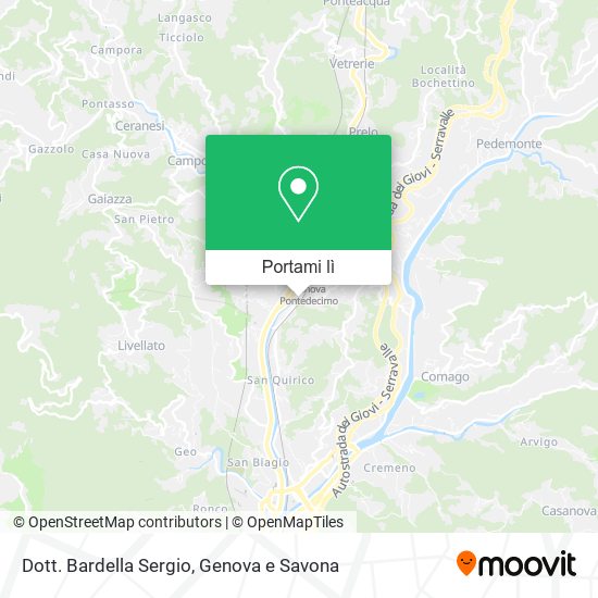 Mappa Dott. Bardella Sergio