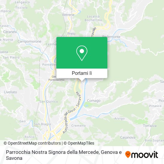 Mappa Parrocchia Nostra Signora della Mercede