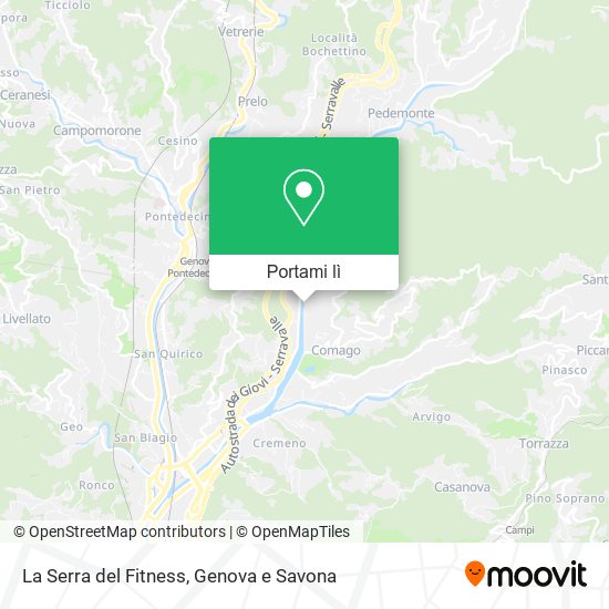 Mappa La Serra del Fitness
