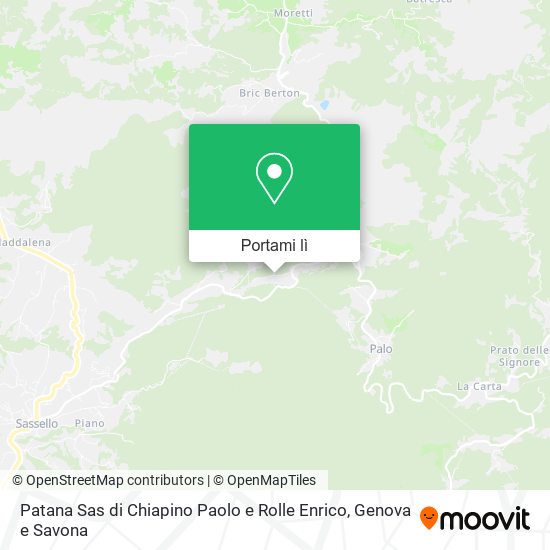 Mappa Patana Sas di Chiapino Paolo e Rolle Enrico