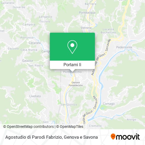 Mappa Agostudio di Parodi Fabrizio