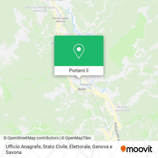 Mappa Ufficio Anagrafe, Stato Civile, Elettorale
