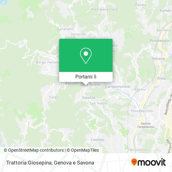 Mappa Trattoria Giosepina