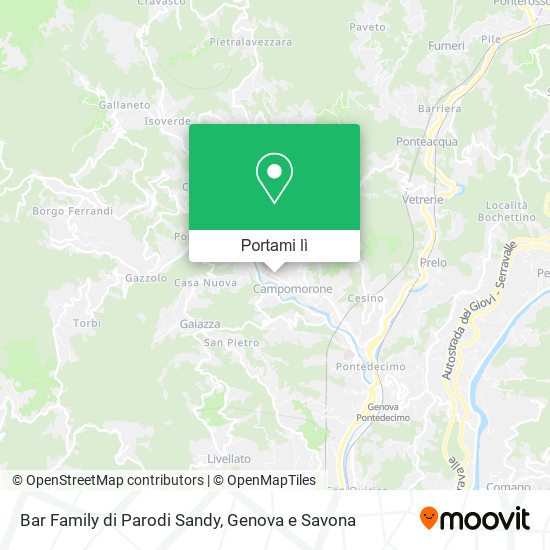 Mappa Bar Family di Parodi Sandy