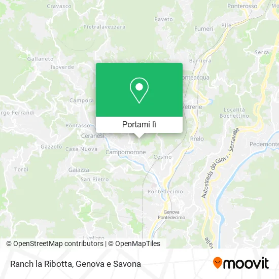 Mappa Ranch la Ribotta
