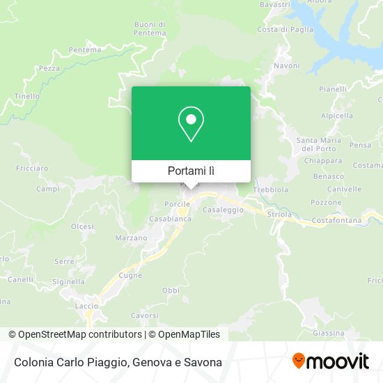 Mappa Colonia Carlo Piaggio