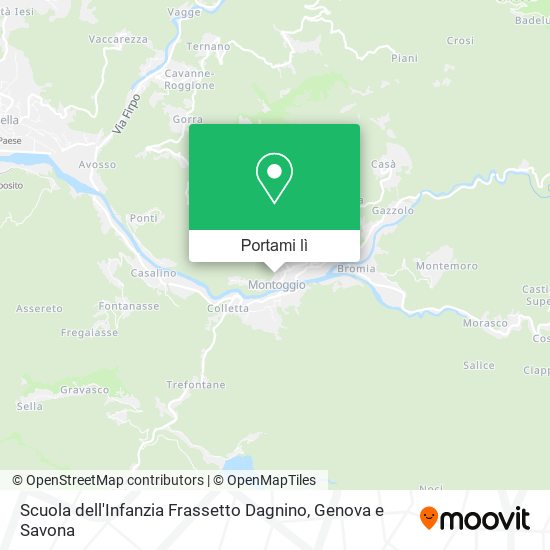 Mappa Scuola dell'Infanzia Frassetto Dagnino