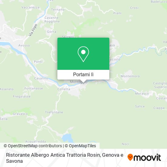 Mappa Ristorante Albergo Antica Trattoria Rosin