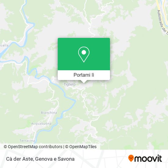 Mappa Cà der Aste