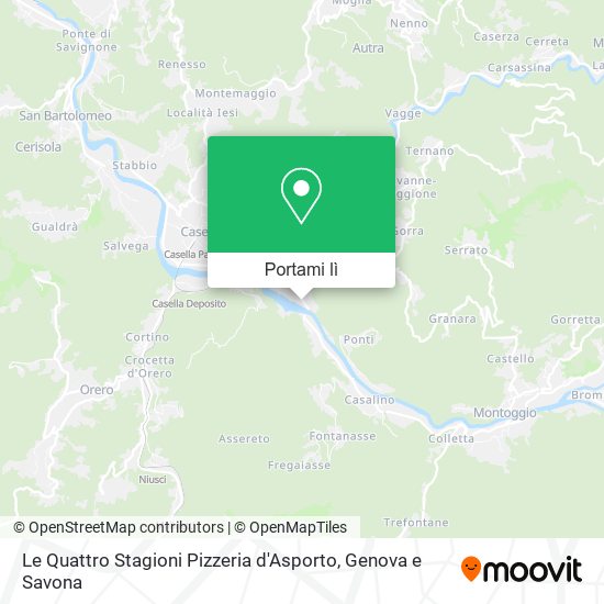 Mappa Le Quattro Stagioni Pizzeria d'Asporto