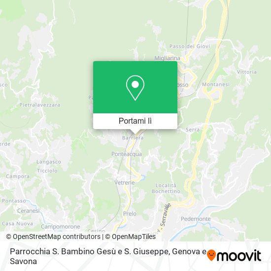 Mappa Parrocchia S. Bambino Gesù e S. Giuseppe