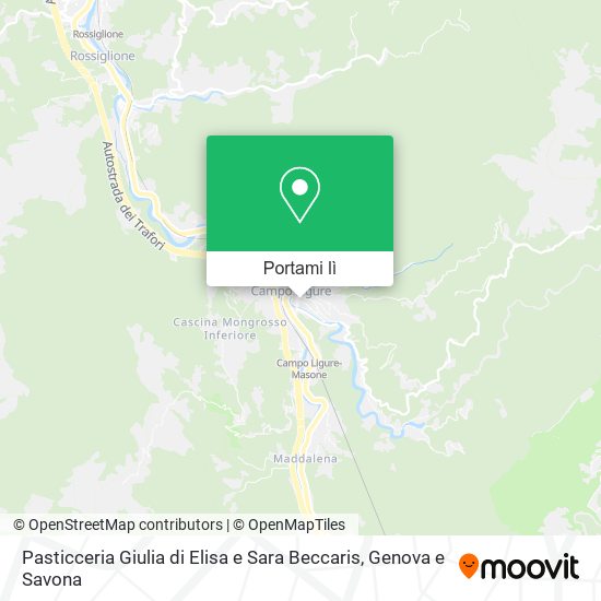 Mappa Pasticceria Giulia di Elisa e Sara Beccaris