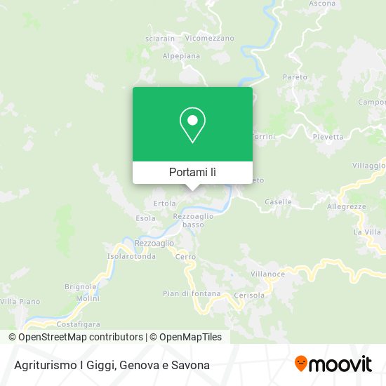 Mappa Agriturismo I Giggi