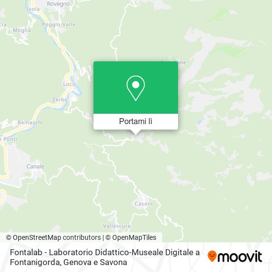 Mappa Fontalab - Laboratorio Didattico-Museale Digitale a Fontanigorda