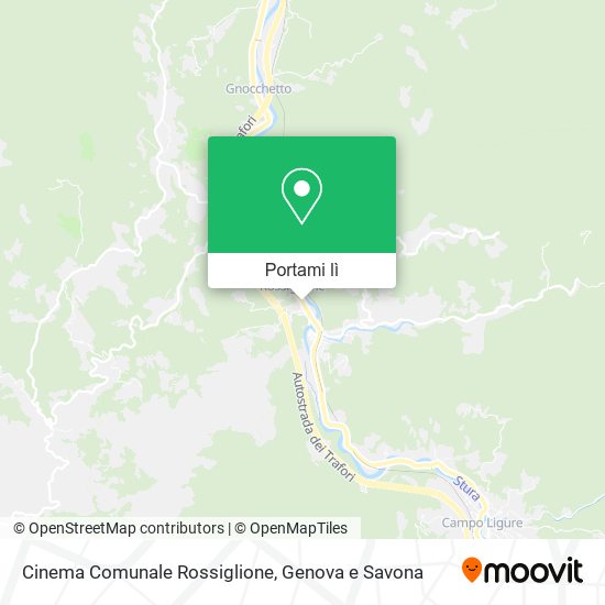 Mappa Cinema Comunale Rossiglione