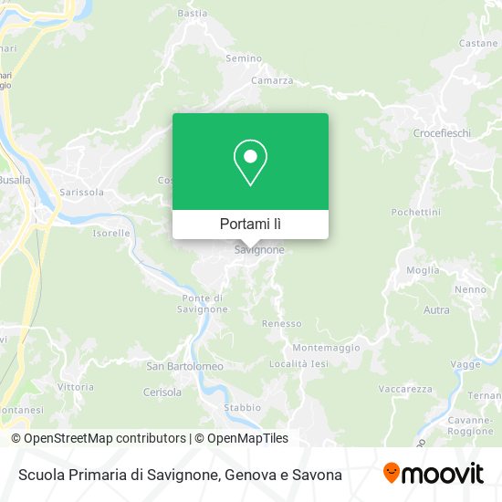 Mappa Scuola Primaria di Savignone