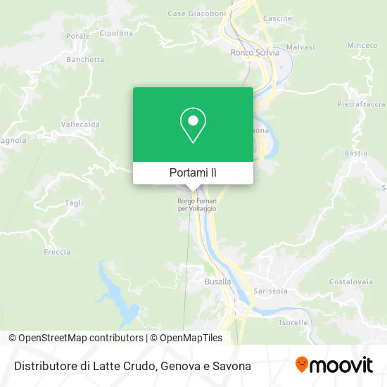 Mappa Distributore di Latte Crudo