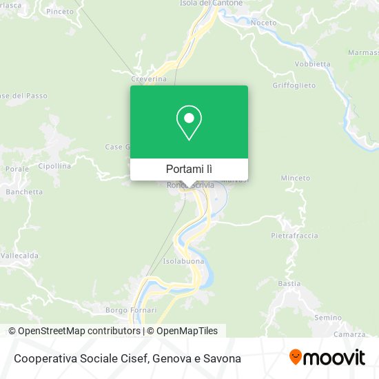 Mappa Cooperativa Sociale Cisef