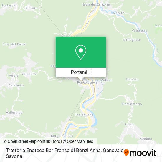 Mappa Trattoria Enoteca Bar Fransa di Bonzi Anna