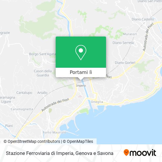 Mappa Stazione Ferroviaria di Imperia