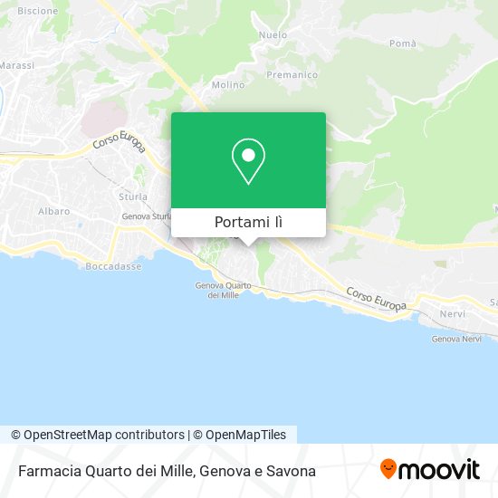 Mappa Farmacia Quarto dei Mille