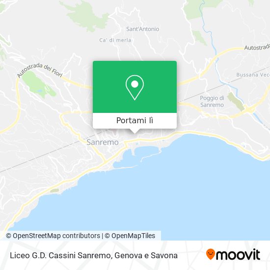 Mappa Liceo G.D. Cassini Sanremo