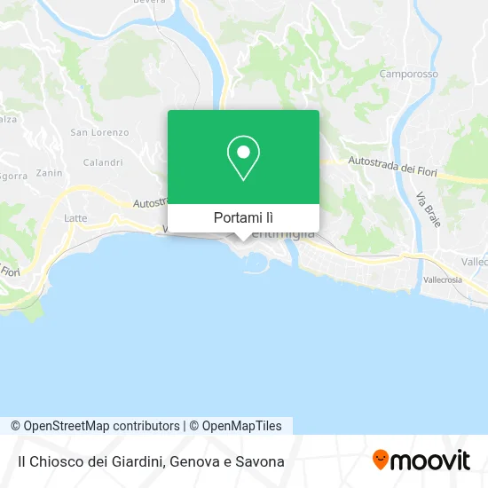 Mappa Il Chiosco dei Giardini