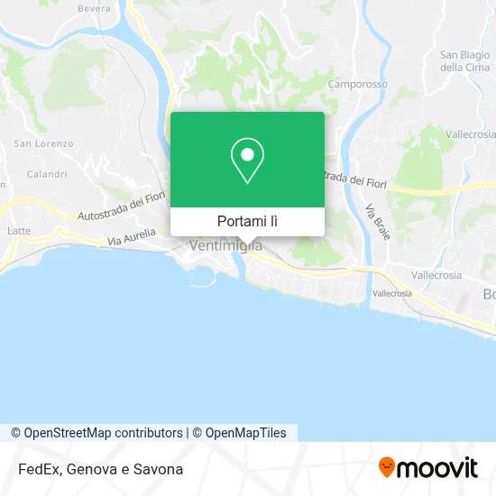 Mappa FedEx