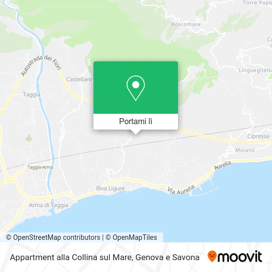 Mappa Appartment alla Collina sul Mare
