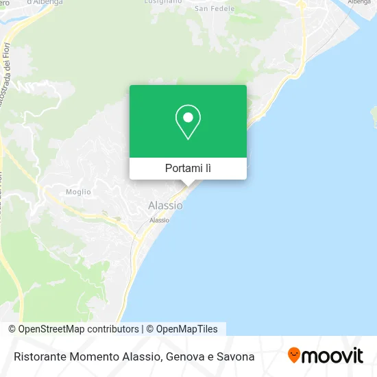 Mappa Ristorante Momento Alassio