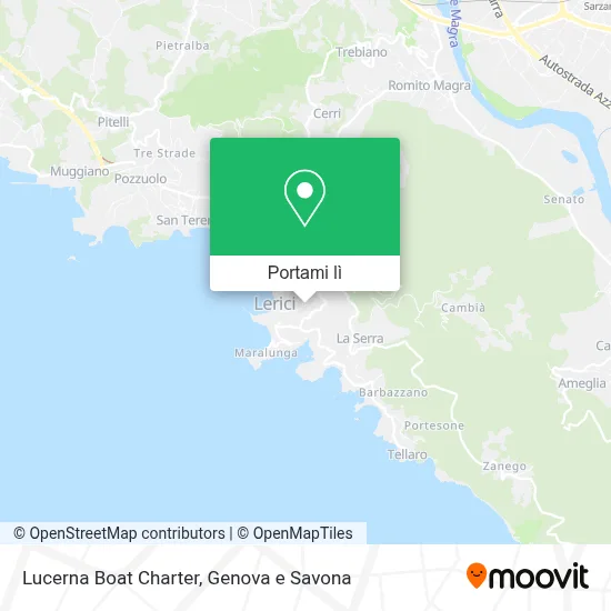 Mappa Lucerna Boat Charter