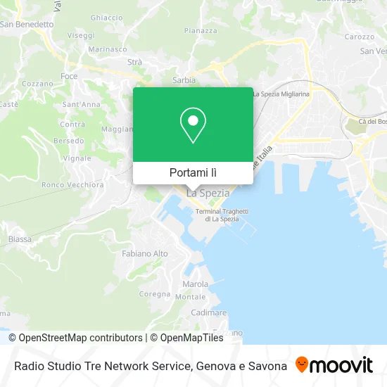 Mappa Radio Studio Tre Network Service