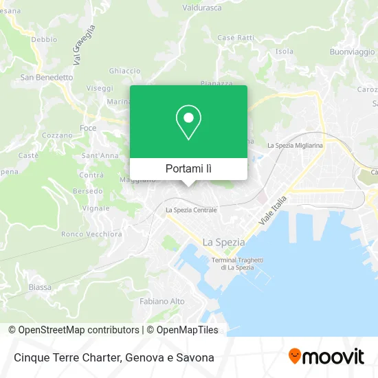 Mappa Cinque Terre Charter